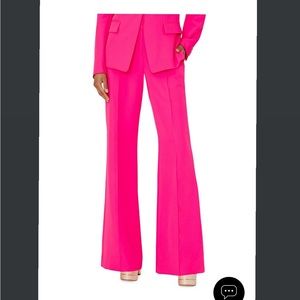 *NEW* Milly Pink Cady Flare Pants